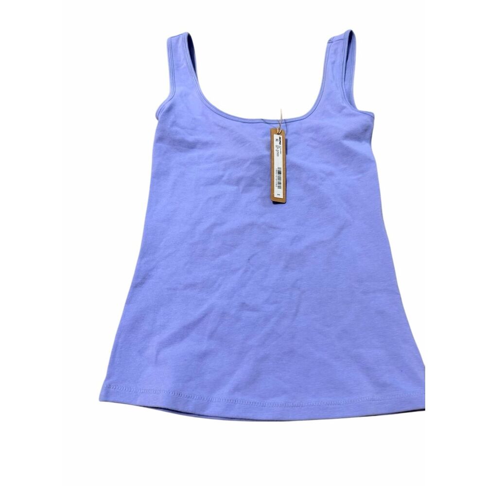Brand New Skims Women Size XS Blue Violet Cotton Jersey Tank Top Loungewear